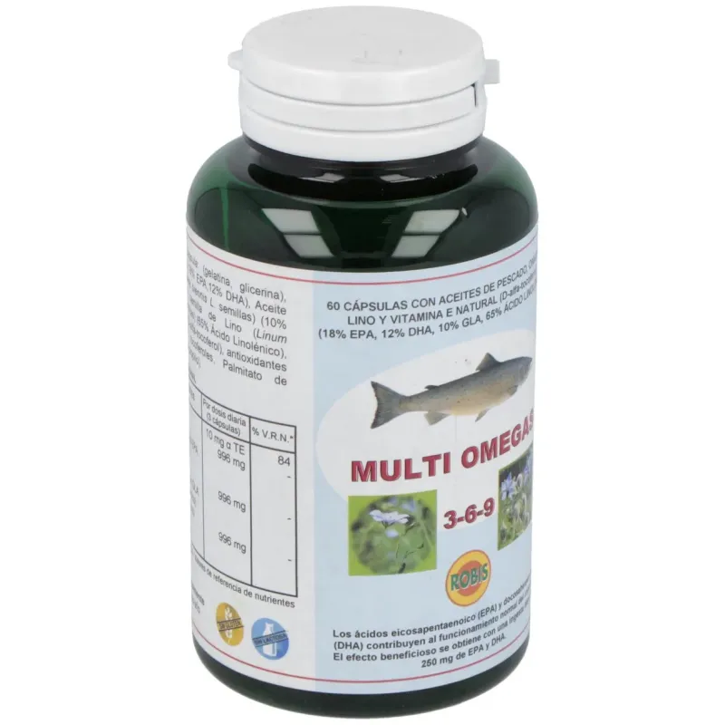 Robis Multi Omega 3-6-9, 60 Cápsulas | Farmacia Barata Robis Multi Omega 3-6-9, 60 Cápsulas | Farmacia Barata