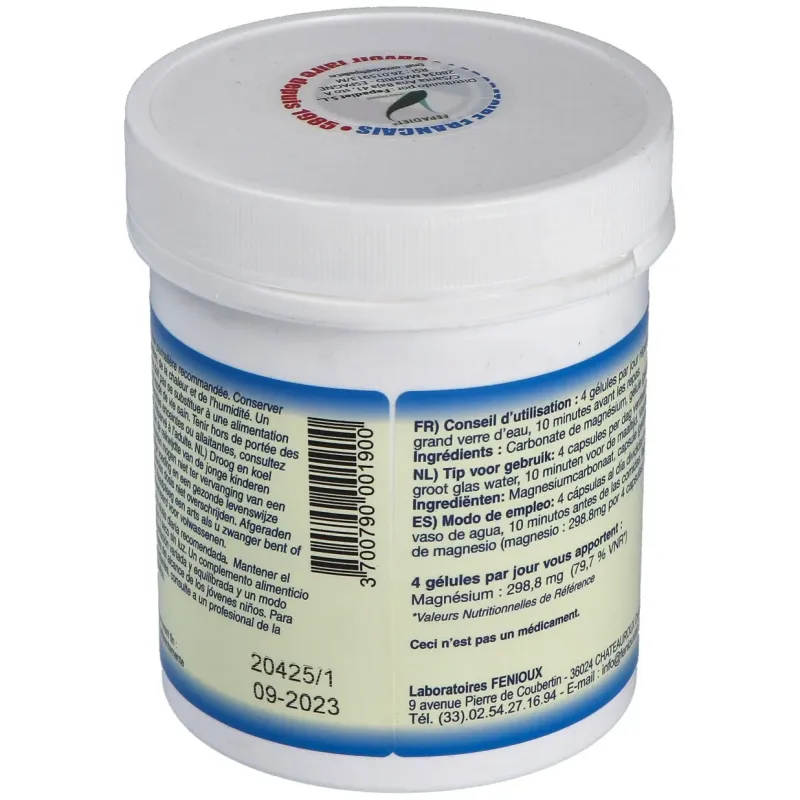 Fenioux Carbonato de Magnesio 200 Cápsulas | Farmacia Barata Fenioux Carbonato de Magnesio 200 Cápsulas | Farmacia Barata