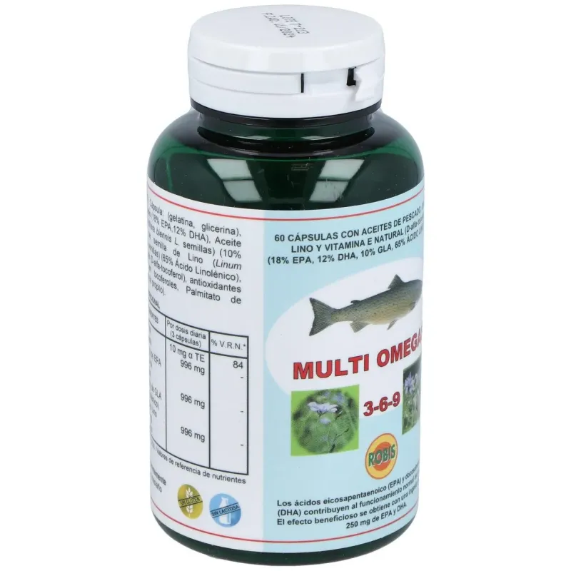 Robis Multi Omega 3-6-9, 60 Cápsulas | Farmacia Barata Robis Multi Omega 3-6-9, 60 Cápsulas | Farmacia Barata