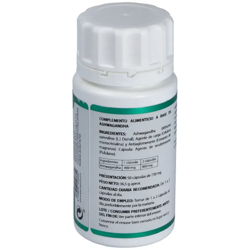 Equisalud Ashwagandha 50 Cápsulas | Farmacia Barata