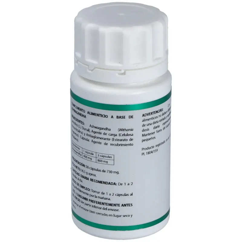 Equisalud Ashwagandha 50 Cápsulas | Farmacia Barata