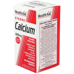 Health Aid Calcio 600 mg, 60 Comprimidos | Farmacia Barata