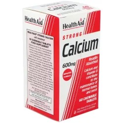 Health Aid Calcio 600 mg, 60 Comprimidos | Farmacia Barata