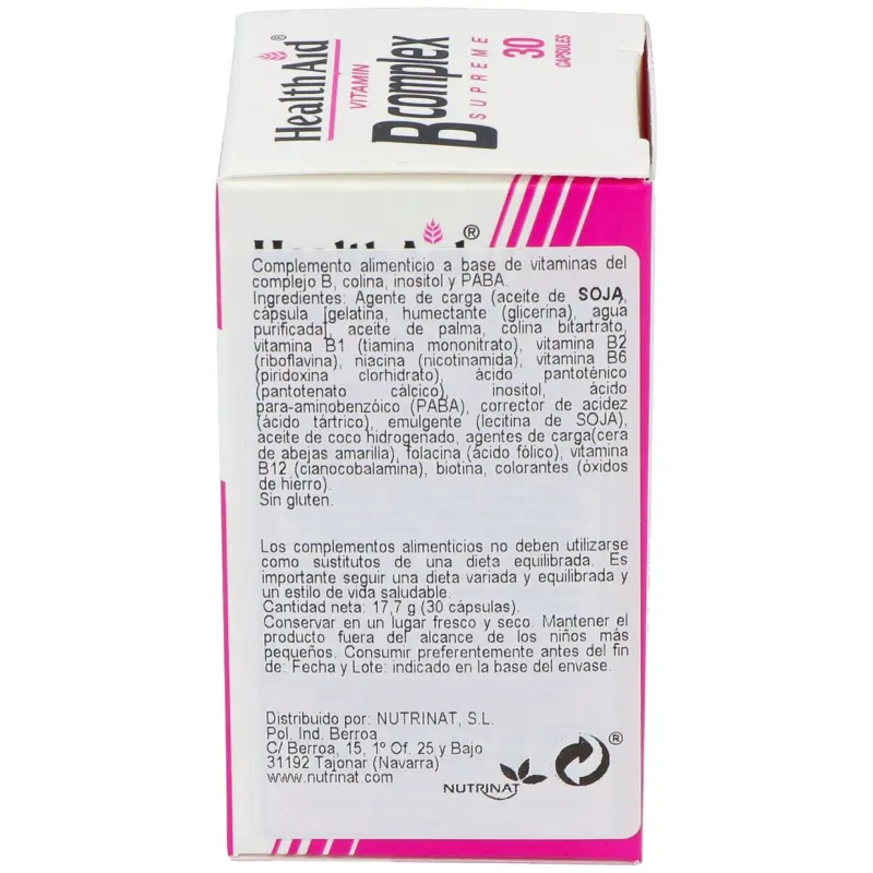 Health Aid Complejo Vitamínico B Complex | Farmacia Barata Health Aid Complejo Vitamínico B Complex | Farmacia Barata