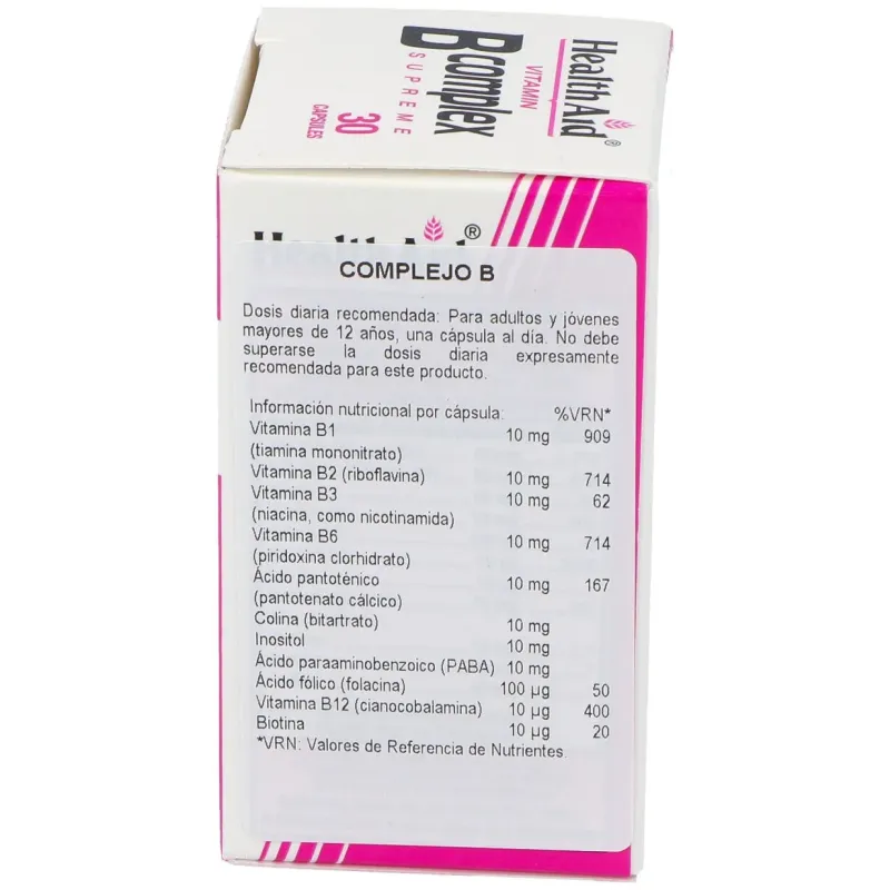 Health Aid Complejo Vitamínico B Complex | Farmacia Barata Health Aid Complejo Vitamínico B Complex | Farmacia Barata