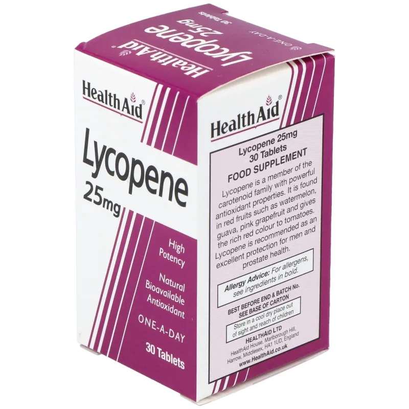 Licopeno Health Aid 25 mg 30 comp. | Farmacia Barata Licopeno Health Aid 25 mg 30 comp. | Farmacia Barata
