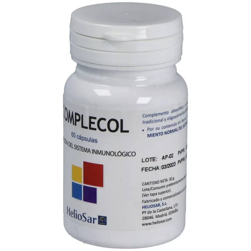 Heliosar Complecol 60 cápsulas | Farmacia Barata Heliosar Complecol 60 cápsulas | Farmacia Barata
