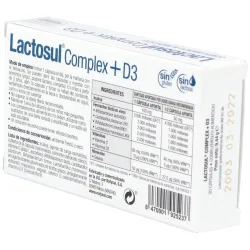 Lactosul Complex + D3 20 cápsulas | Farmacia Barata Lactosul Complex + D3 20 cápsulas | Farmacia Barata