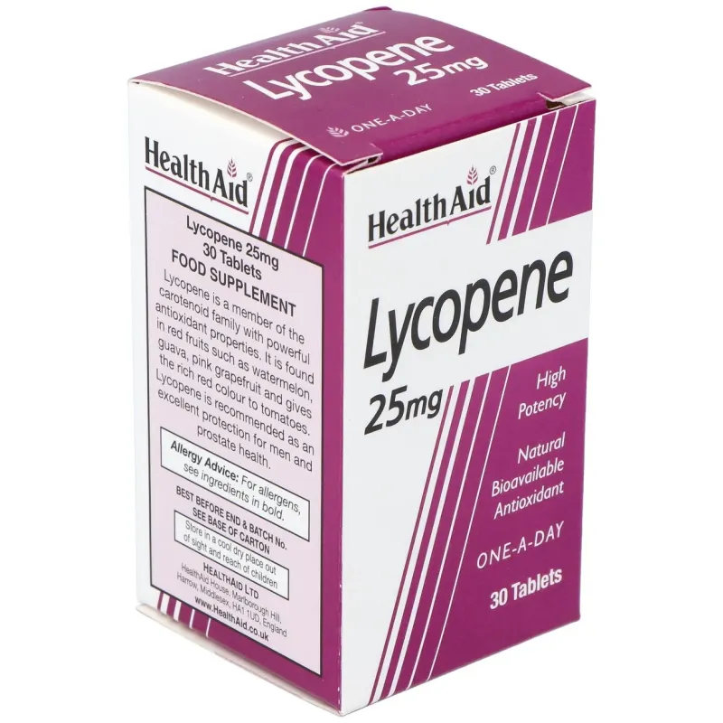 Licopeno Health Aid 25 mg 30 comp. | Farmacia Barata Licopeno Health Aid 25 mg 30 comp. | Farmacia Barata