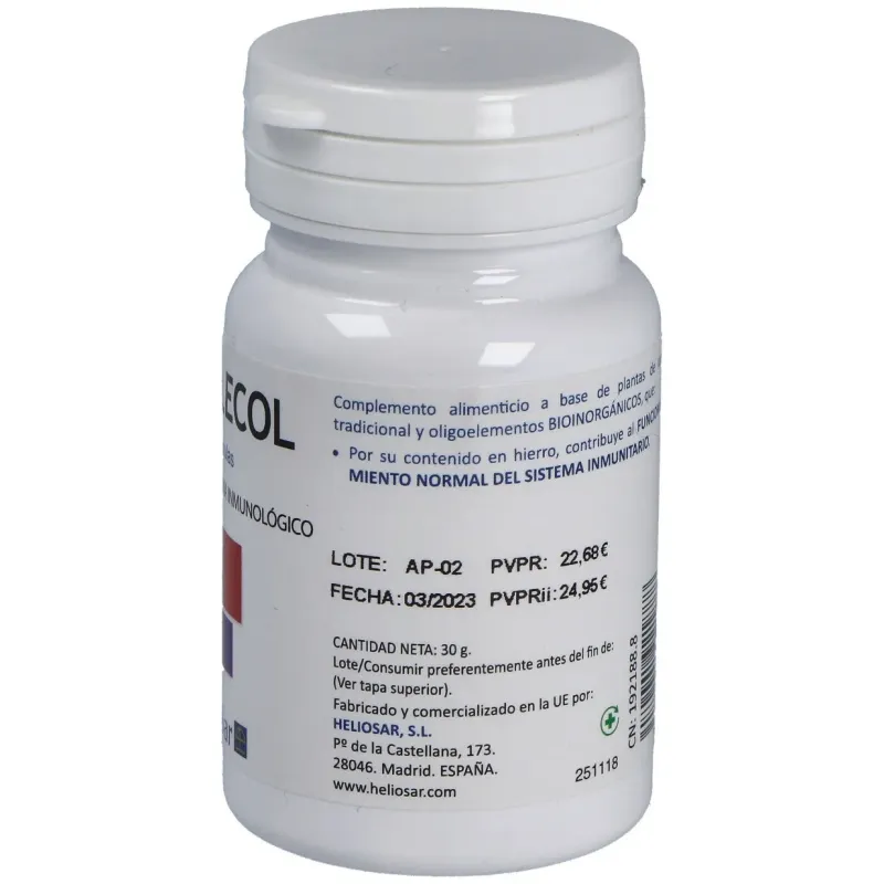 Heliosar Complecol 60 cápsulas | Farmacia Barata Heliosar Complecol 60 cápsulas | Farmacia Barata