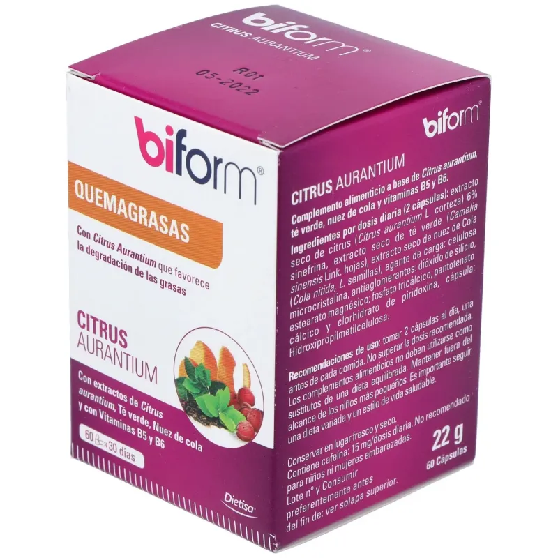 Biform Citrus Aurantium 60 Cápsulas | Farmacia Barata Biform Citrus Aurantium 60 Cápsulas | Farmacia Barata