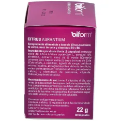 Biform Citrus Aurantium 60 Cápsulas | Farmacia Barata Biform Citrus Aurantium 60 Cápsulas | Farmacia Barata