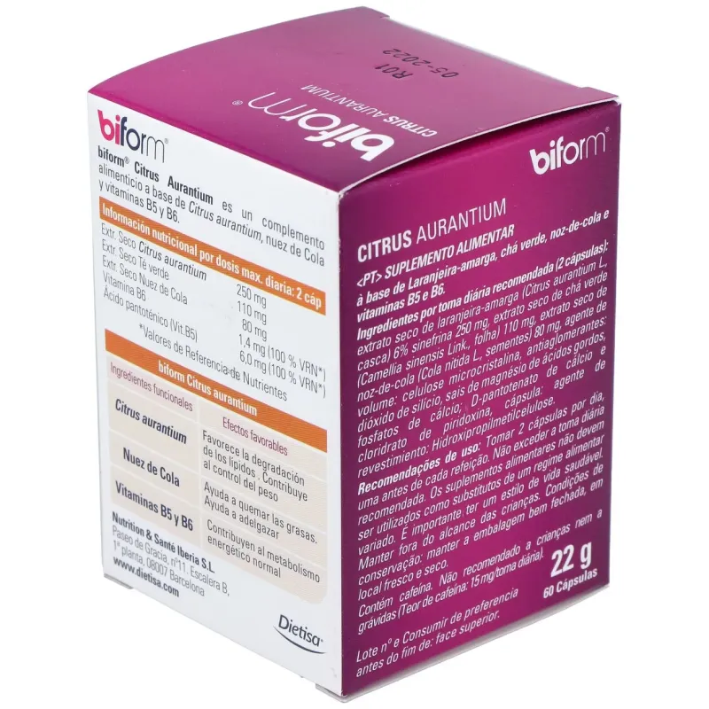 Biform Citrus Aurantium 60 Cápsulas | Farmacia Barata Biform Citrus Aurantium 60 Cápsulas | Farmacia Barata