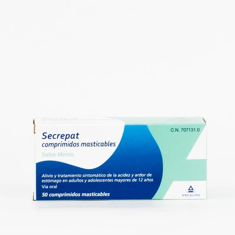 Secrepat, 50 comprimidos masticables sabor Menta. Secrepat, 50 comprimidos masticables sabor Menta.