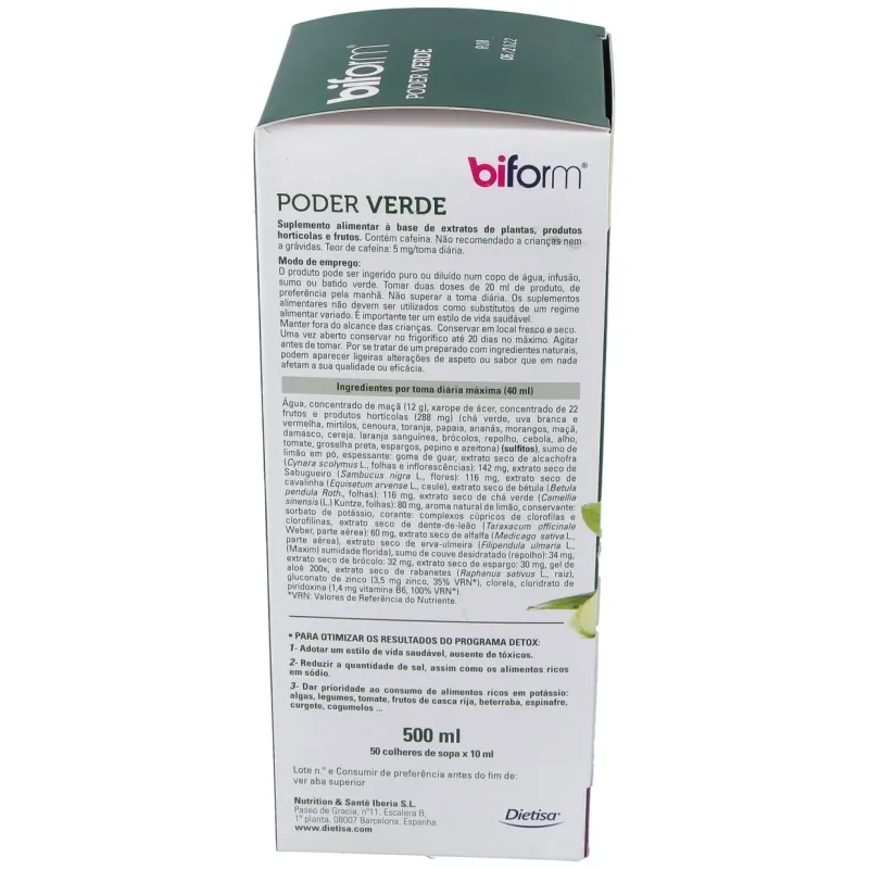 Dietisa Biform Poder Verde 500 ml | Farmacia Barata Dietisa Biform Poder Verde 500 ml | Farmacia Barata