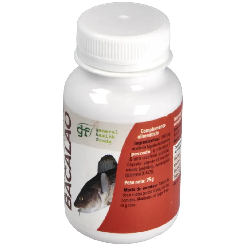 GHF Hígado de Bacalao 500 mg 110 Perlas | Farmacia Barata