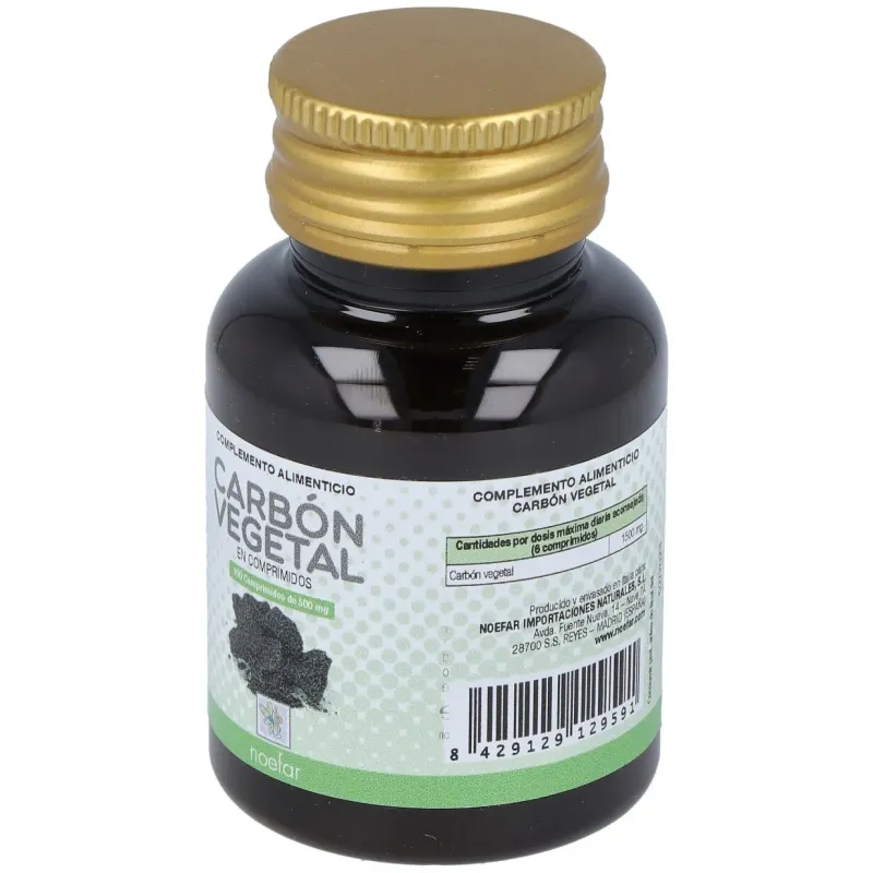 Carbon Vegetal 100 comprimidos Noefar | Farmacia Barata