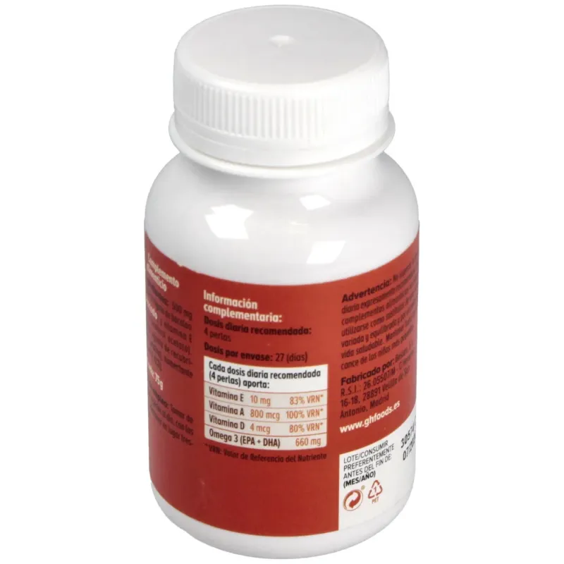 GHF Hígado de Bacalao 500 mg 110 Perlas | Farmacia Barata