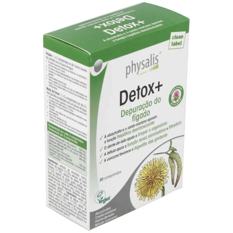 Physalis Detox+ 30 comprimidos | Farmacia Barata