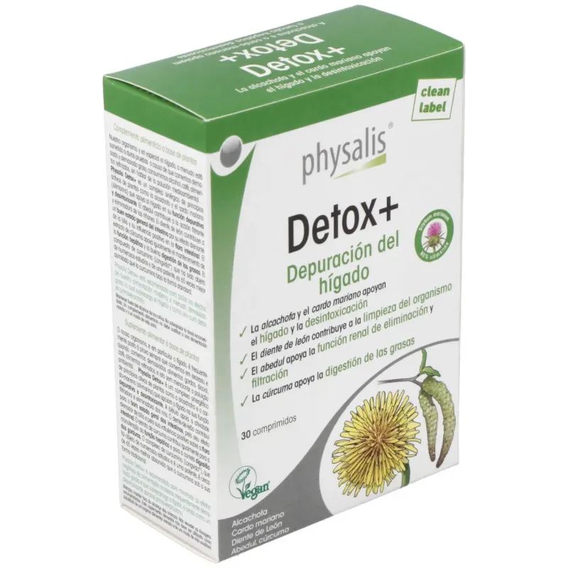 Physalis Detox+ 30 comprimidos | Farmacia Barata