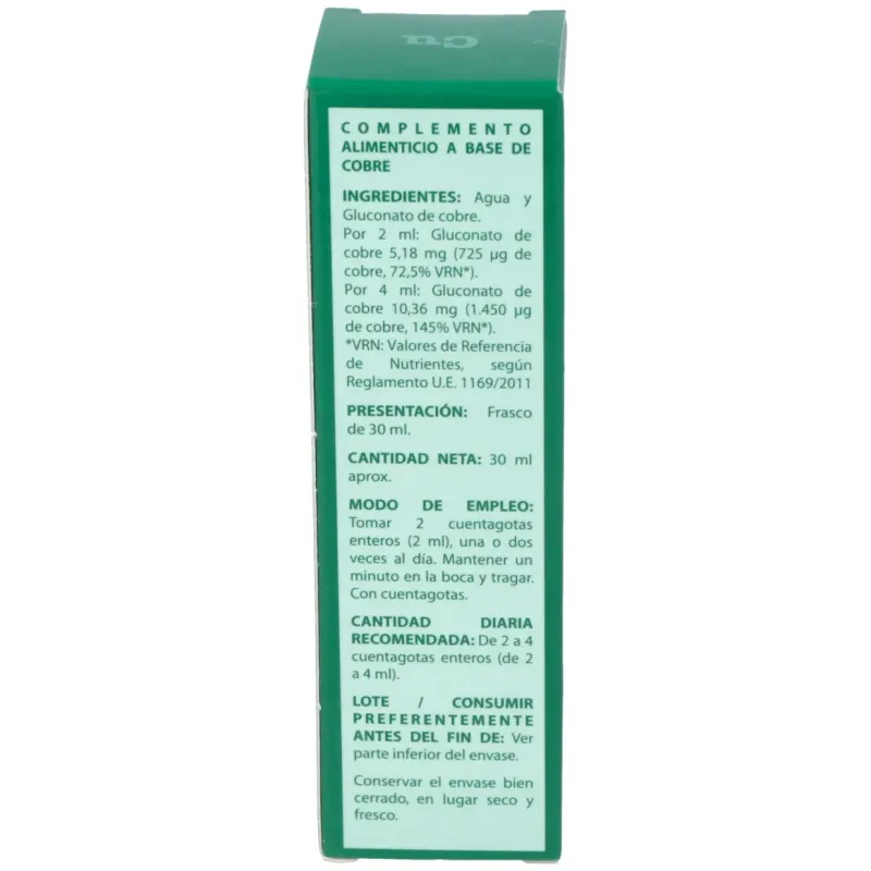 Equisalud Oligogluco-Cu Cobre, 30 ml | Farmacia Barata Equisalud Oligogluco-Cu Cobre, 30 ml | Farmacia Barata