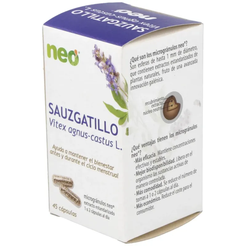 Neo Sauzgatillo 45 cápsulas | Farmacia Barata Neo Sauzgatillo 45 cápsulas | Farmacia Barata