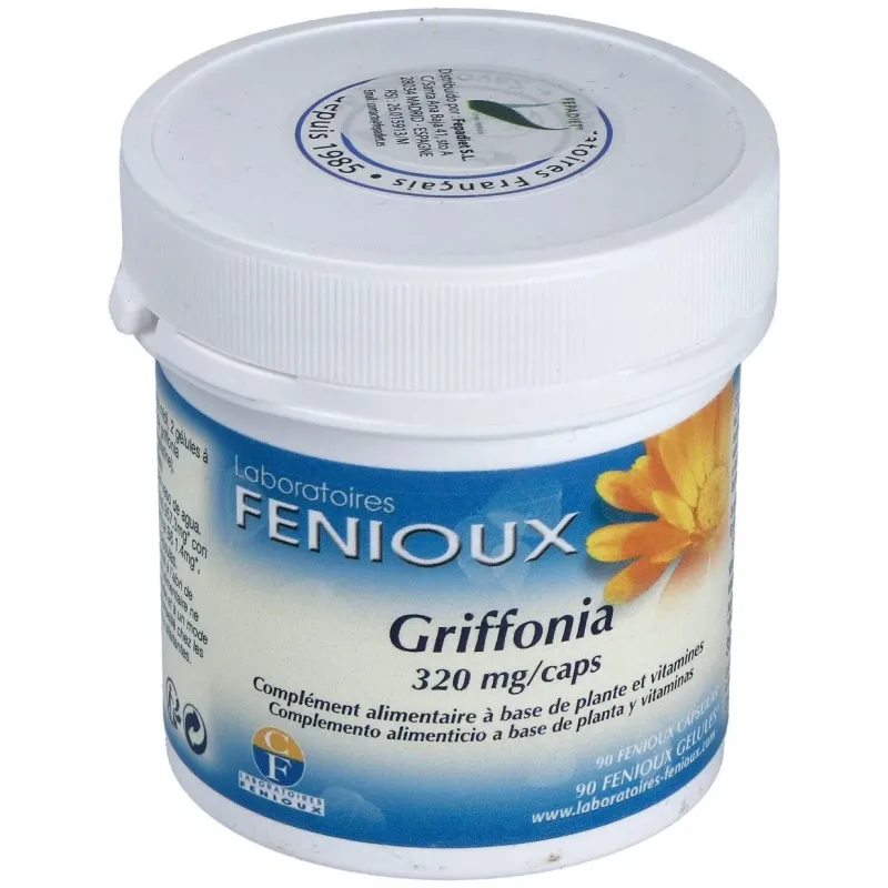 Fenioux Griffonia 90 cápsulas | Farmacia Barata Fenioux Griffonia 90 cápsulas | Farmacia Barata