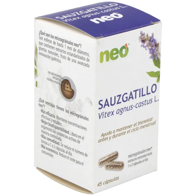 Neo Sauzgatillo 45 cápsulas | Farmacia Barata Neo Sauzgatillo 45 cápsulas | Farmacia Barata