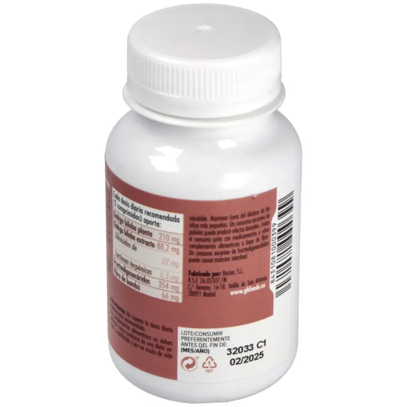 GHF Ginkgo Biloba 700 mg, 100 comp | Farmacia Barata GHF Ginkgo Biloba 700 mg, 100 comp | Farmacia Barata