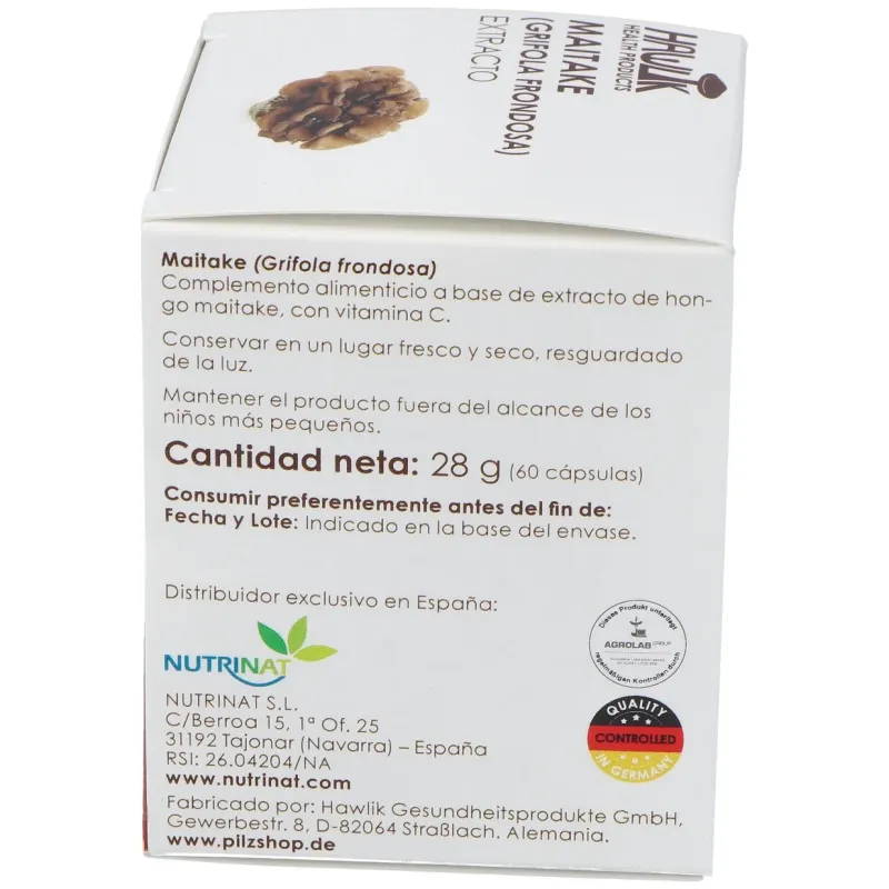 Hawlik Maitake Extracto Puro 60 cápsulas | Farmacia Barata Hawlik Maitake Extracto Puro 60 cápsulas | Farmacia Barata