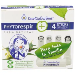 Esential Aroms - Inhaladores Aromáticos Phytorespir, 30 ml + 4 Sticks