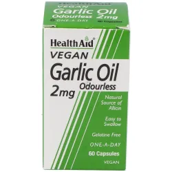 Health Aid Aceite de Ajo, 60 Cápsulas de 2 mg