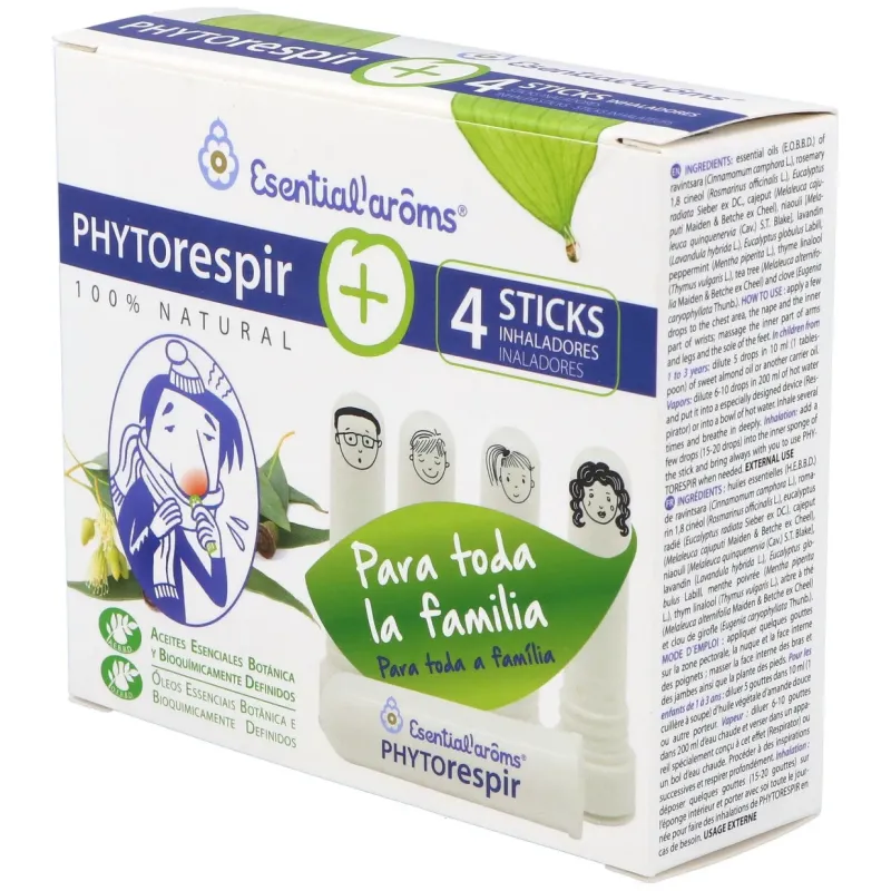 Esential Aroms Phytorespir 30 ml + 4 Sticks | Farmacia Barata