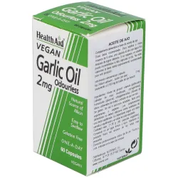 Health Aid Aceite de Ajo 2 mg 60 Cápsulas | Farmacia Barata