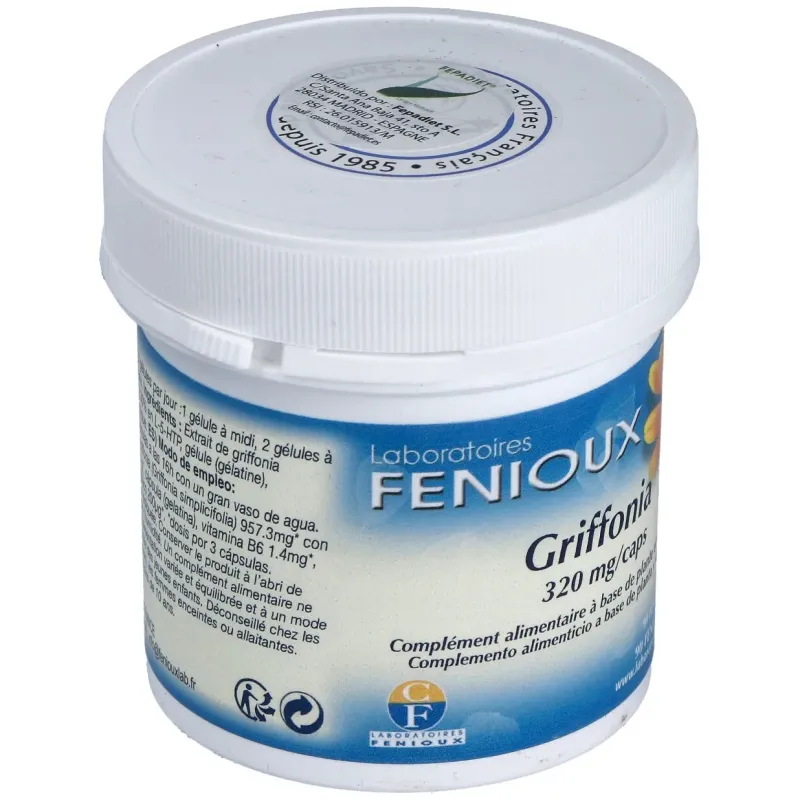 Fenioux Griffonia 90 cápsulas | Farmacia Barata Fenioux Griffonia 90 cápsulas | Farmacia Barata