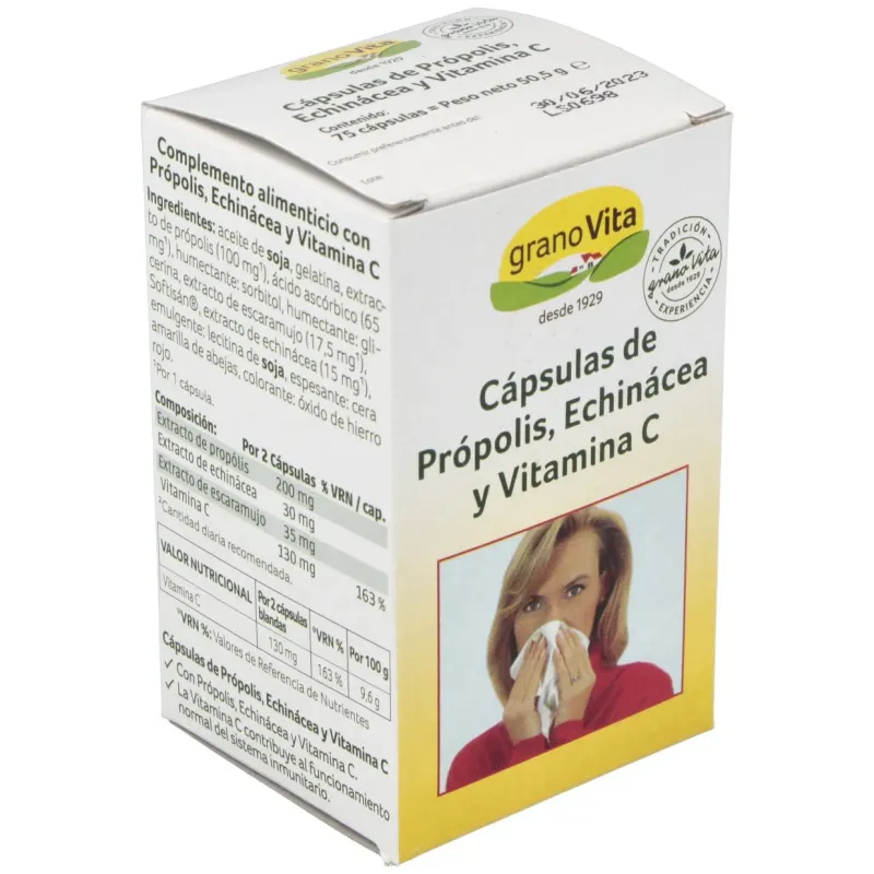 Granovita Propolis Complex 75 cápsulas | Farmacia Barata