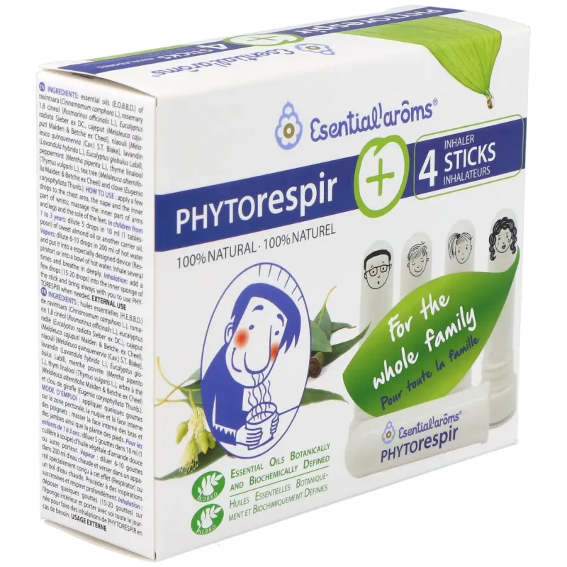 Esential Aroms Phytorespir 30 ml + 4 Sticks | Farmacia Barata