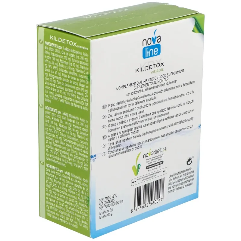Novadiet Kildetox 18 Sobres | Farmacia Barata