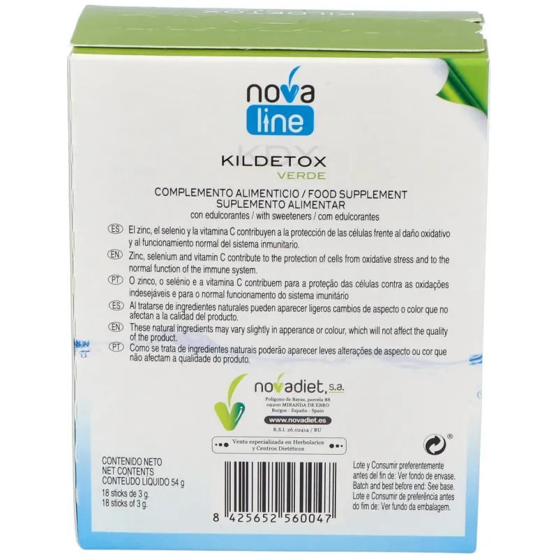 Novadiet Kildetox 18 Sobres | Farmacia Barata