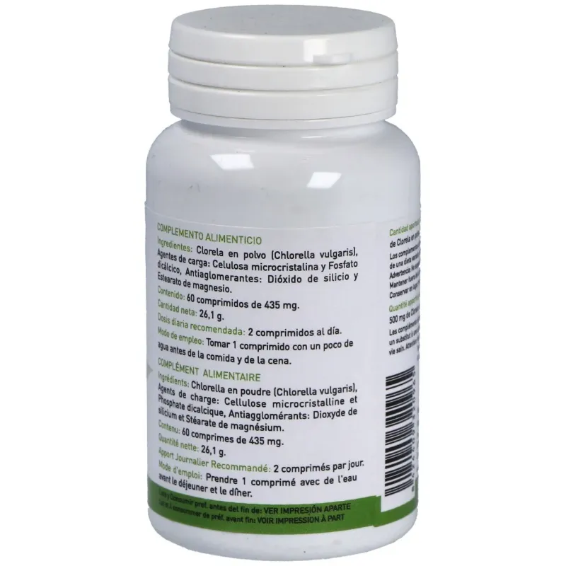 Plantapol Clorela 435 mg 60 comprimidos | Farmacia Barata Plantapol Clorela 435 mg 60 comprimidos | Farmacia Barata