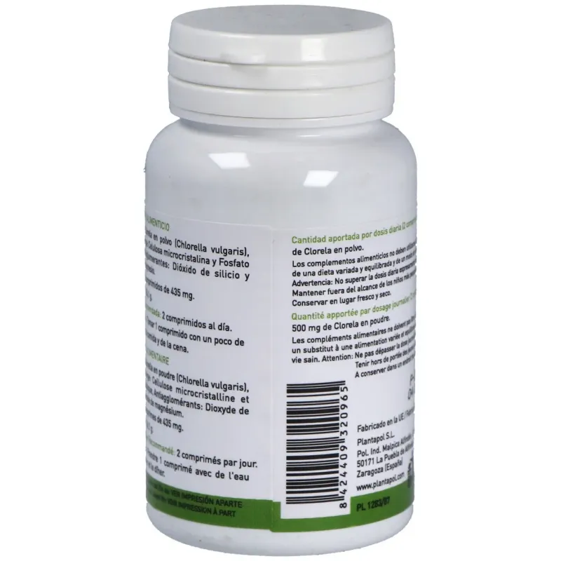 Plantapol Clorela 435 mg 60 comprimidos | Farmacia Barata Plantapol Clorela 435 mg 60 comprimidos | Farmacia Barata