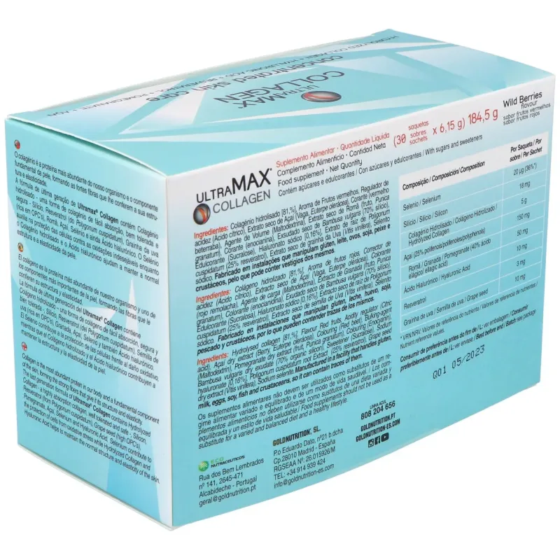 Gold Nutrition Ultramax Colágeno, 30 Sobres | Farmacia Barata Gold Nutrition Ultramax Colágeno, 30 Sobres | Farmacia Barata