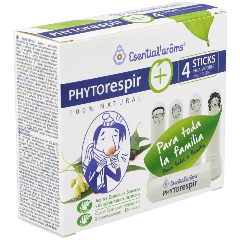 Esential Aroms Phytorespir 30 ml + 4 Sticks | Farmacia Barata