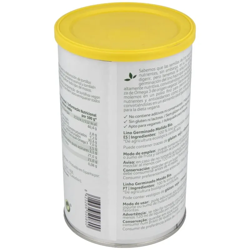 Granovita Lino Germinado Molido Bio 500 gr | Farmacia Barata Granovita Lino Germinado Molido Bio 500 gr | Farmacia Barata