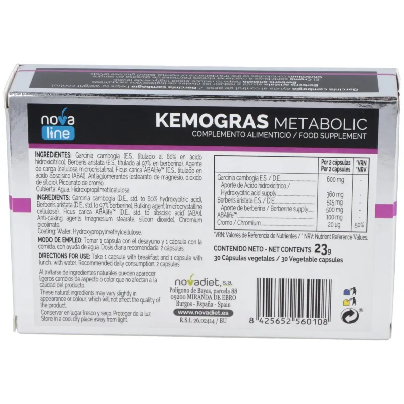 Kemogras Metabolic 30 Cápsulas | Farmacia Barata Kemogras Metabolic 30 Cápsulas | Farmacia Barata