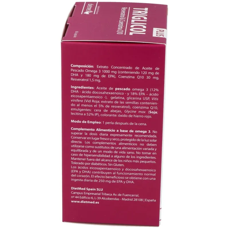 Dietmed Triglicol Plus 60 cápsulas | Farmacia Barata