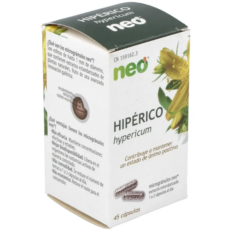 Neo Hipérico Microgránulos 45 cápsulas | Farmacia Barata