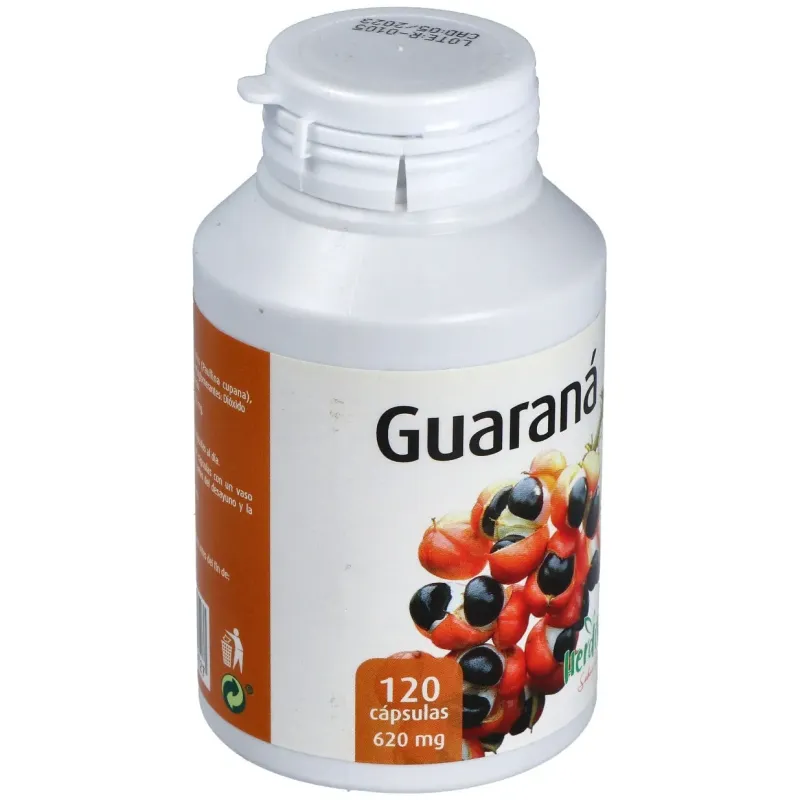 Guaraná 120 cápsulas 600 mg | Farmacia Barata