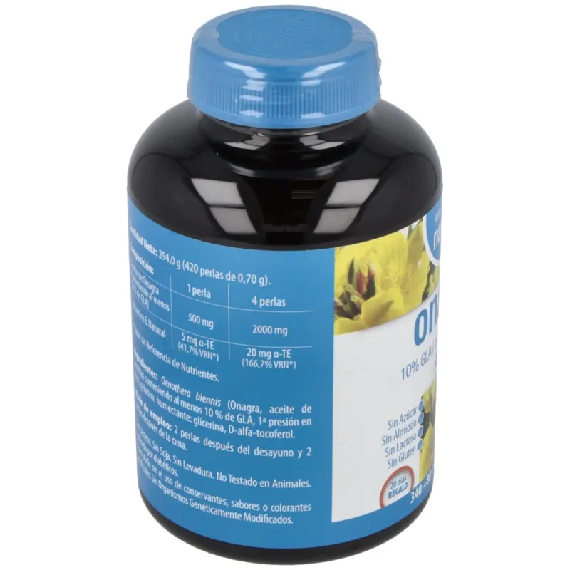 Naturmil Onagra con Vitamina E, 420 Perlas | Farmacia Barata Naturmil Onagra con Vitamina E, 420 Perlas | Farmacia Barata