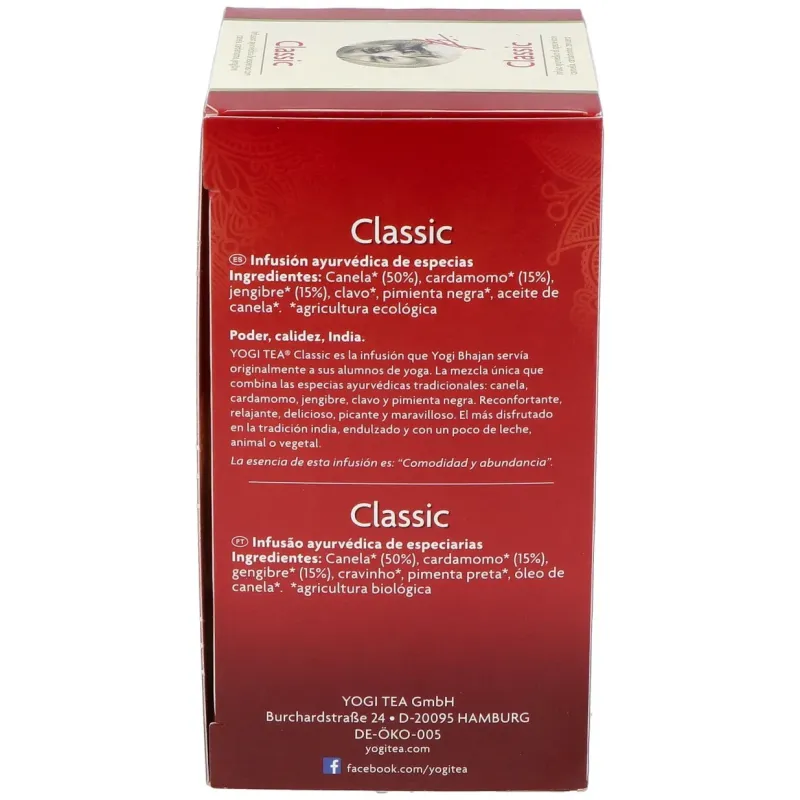 Yogi Tea Classic 17 bolsitas | Farmacia Barata